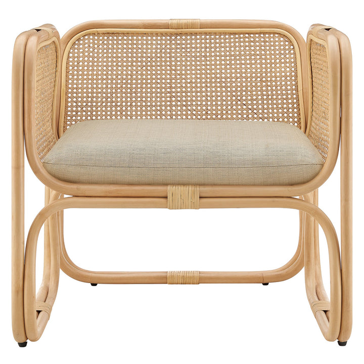 Heath Rattan Lounge Chair – Natural Denmark Home