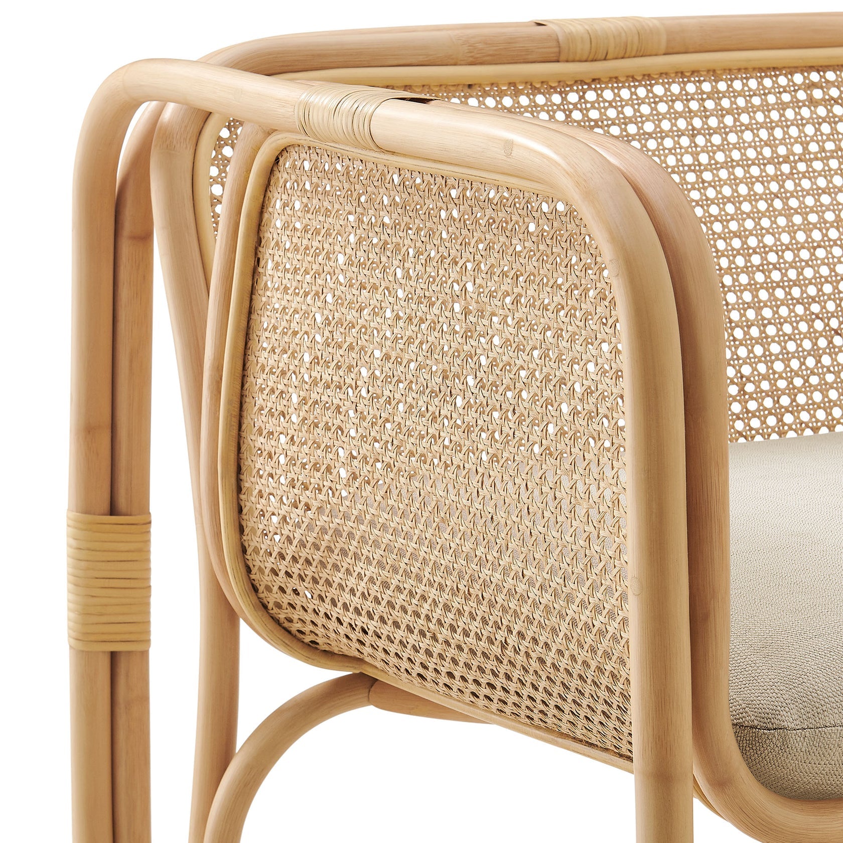 Heath Rattan Lounge Chair – Natural Denmark Home