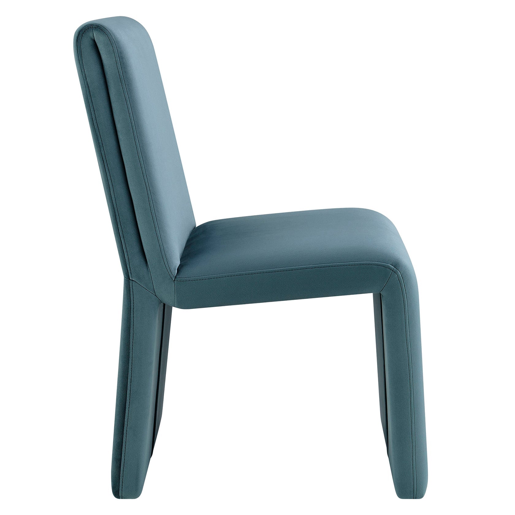 Vik Velvet Dining Chair - Cadet Blue Denmark Home
