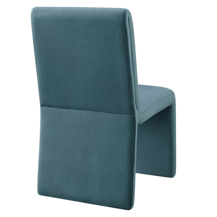 Vik Velvet Dining Chair - Cadet Blue Denmark Home