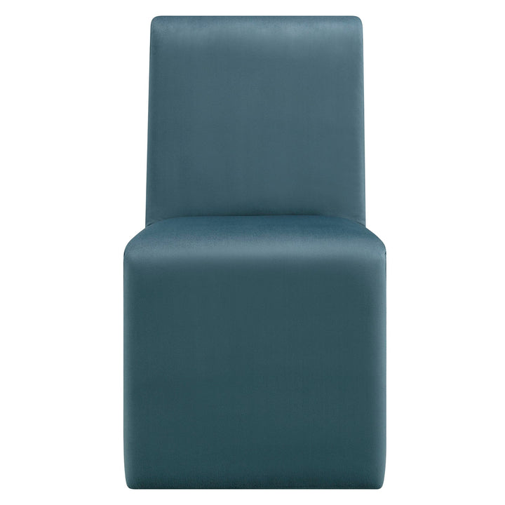Vik Velvet Dining Chair - Cadet Blue Denmark Home