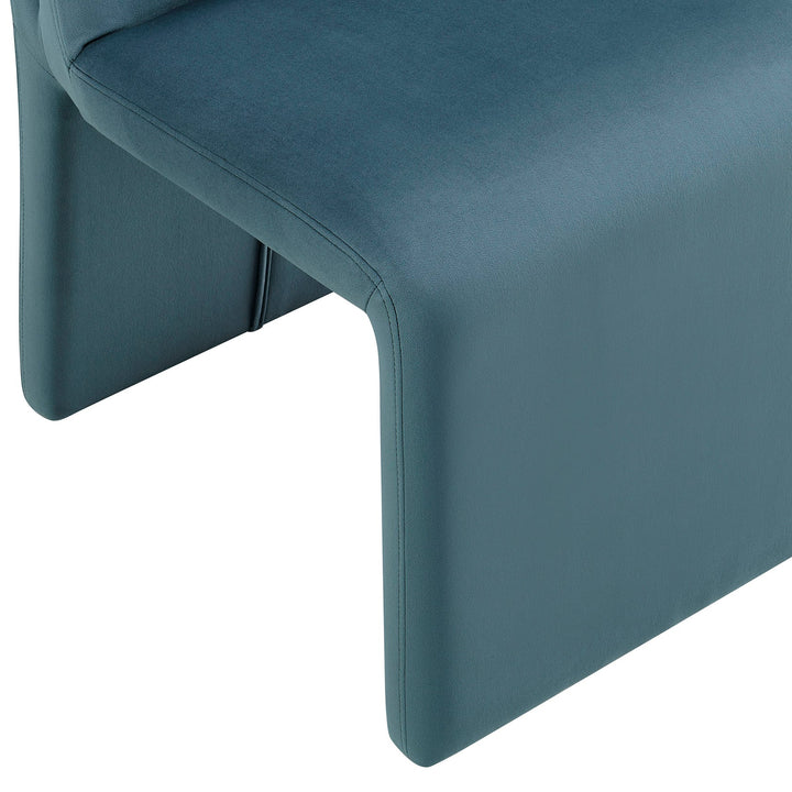 Vik Velvet Dining Chair - Cadet Blue Denmark Home