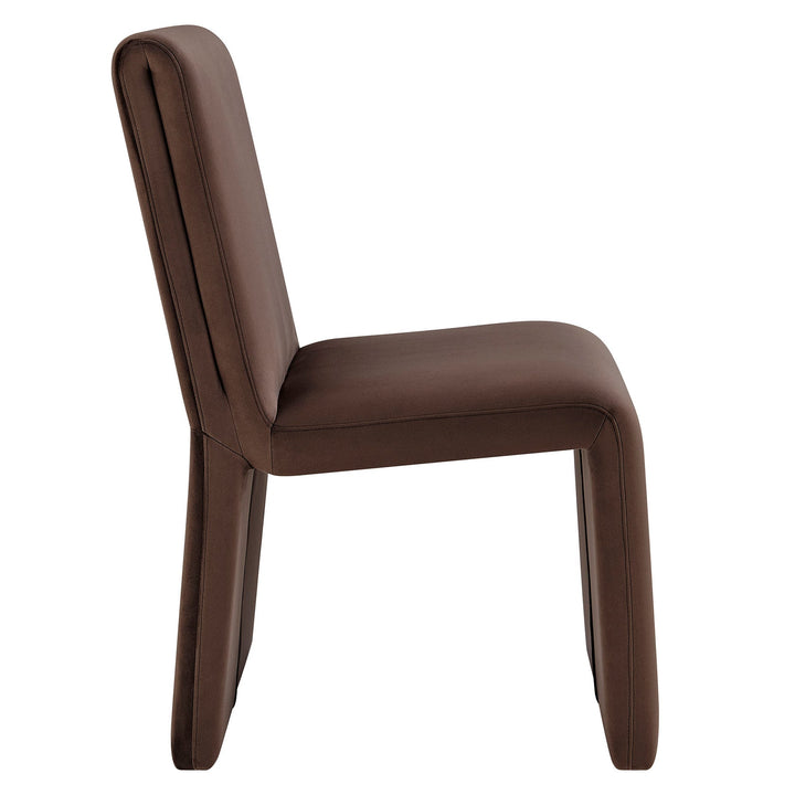 Vik Velvet Dining Chair - Chocolate Denmark Home