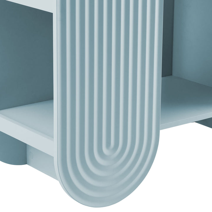 Float Arched Ripple Bookcase - Light Blue Denmark Home