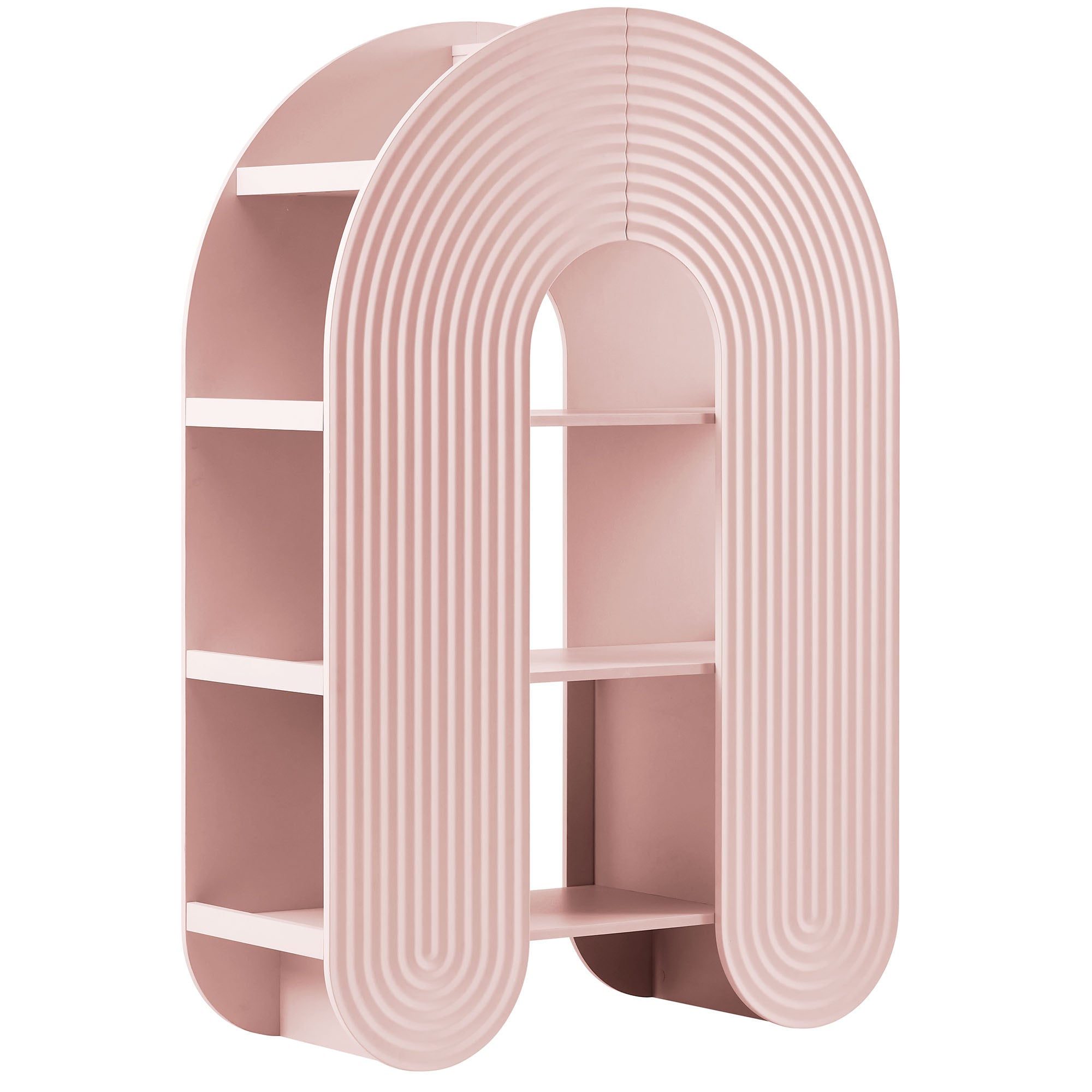 Float Arched Ripple Bookcase - Soft Pink Denmark Home
