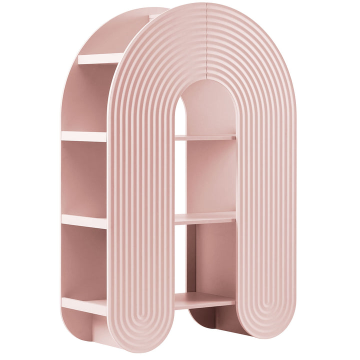 Float Arched Ripple Bookcase - Soft Pink Denmark Home