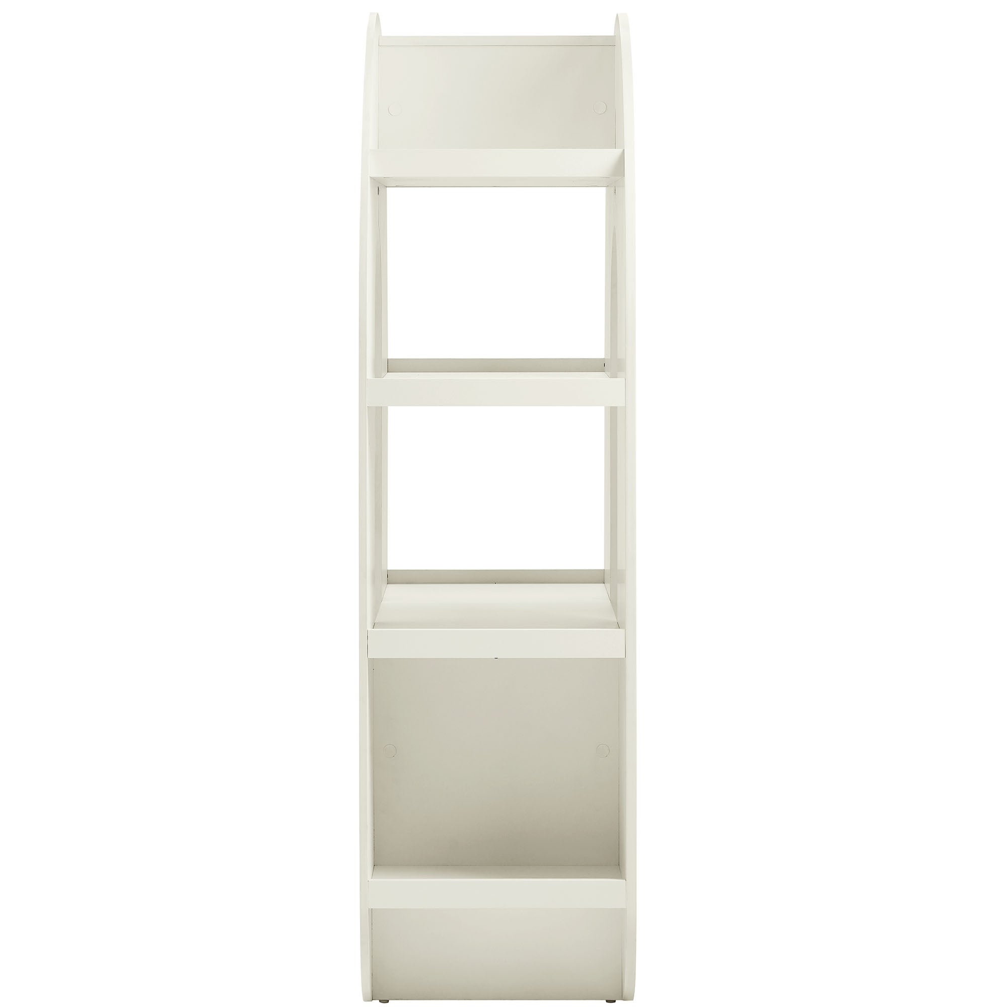 Float Arched Ripple Bookcase - White Denmark Home