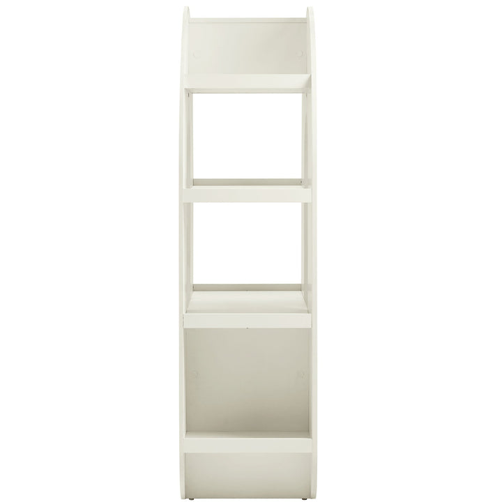 Float Arched Ripple Bookcase - White Denmark Home