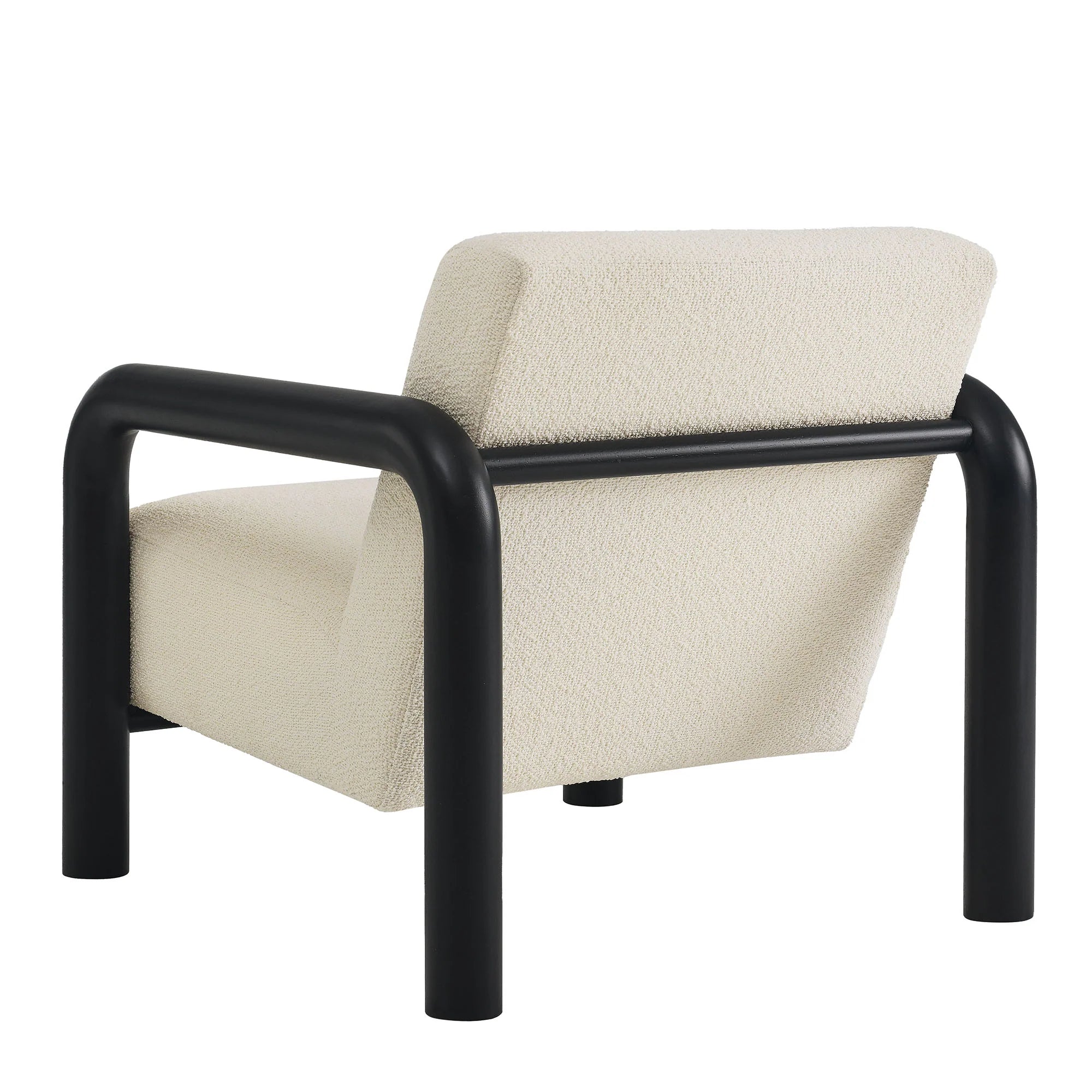 Luft Boucle Accent Chair-Cream Black Denmark Home