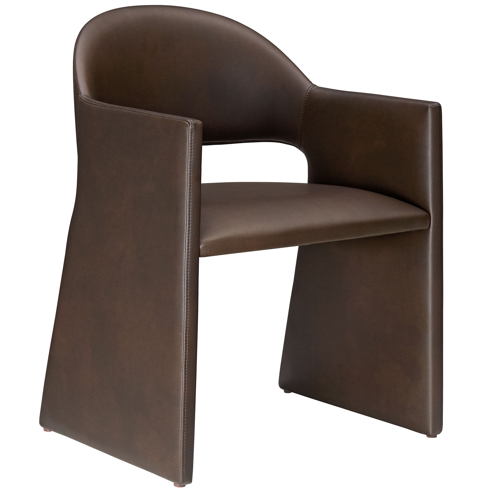Sok Vegan Leather Dining Armchair -Espresso Denmark Home
