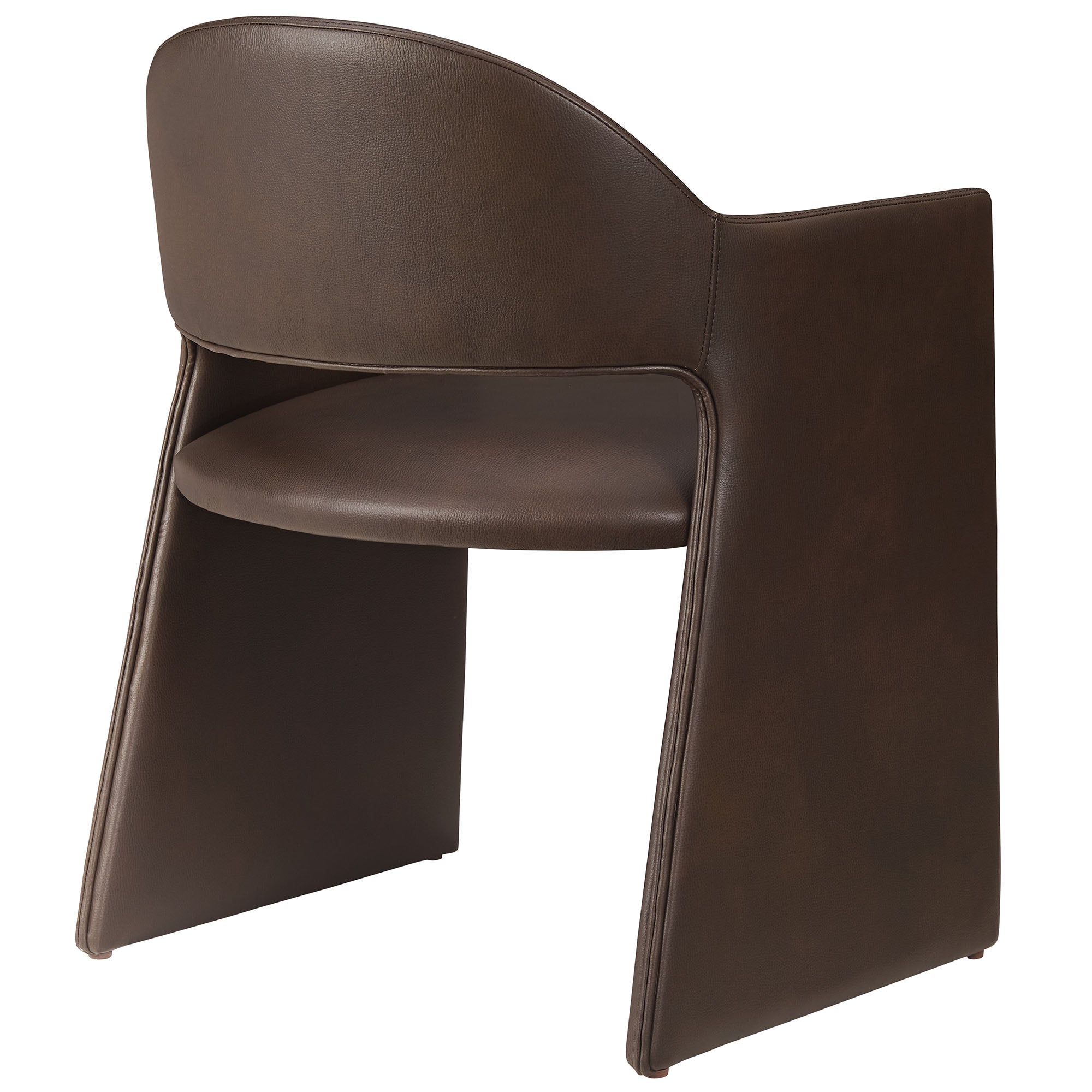 Sok Vegan Leather Dining Armchair -Espresso Denmark Home
