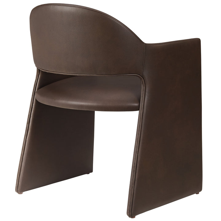 Sok Vegan Leather Dining Armchair -Espresso Denmark Home