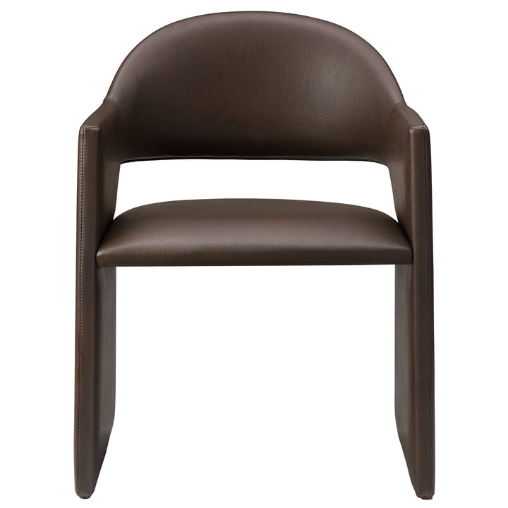 Sok Vegan Leather Dining Armchair -Espresso Denmark Home