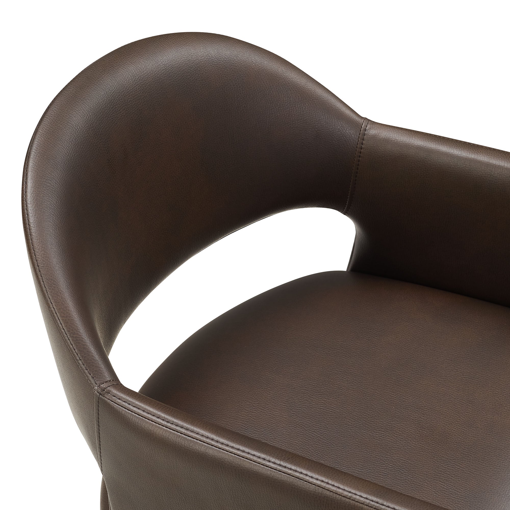 Sok Vegan Leather Dining Armchair -Espresso Denmark Home