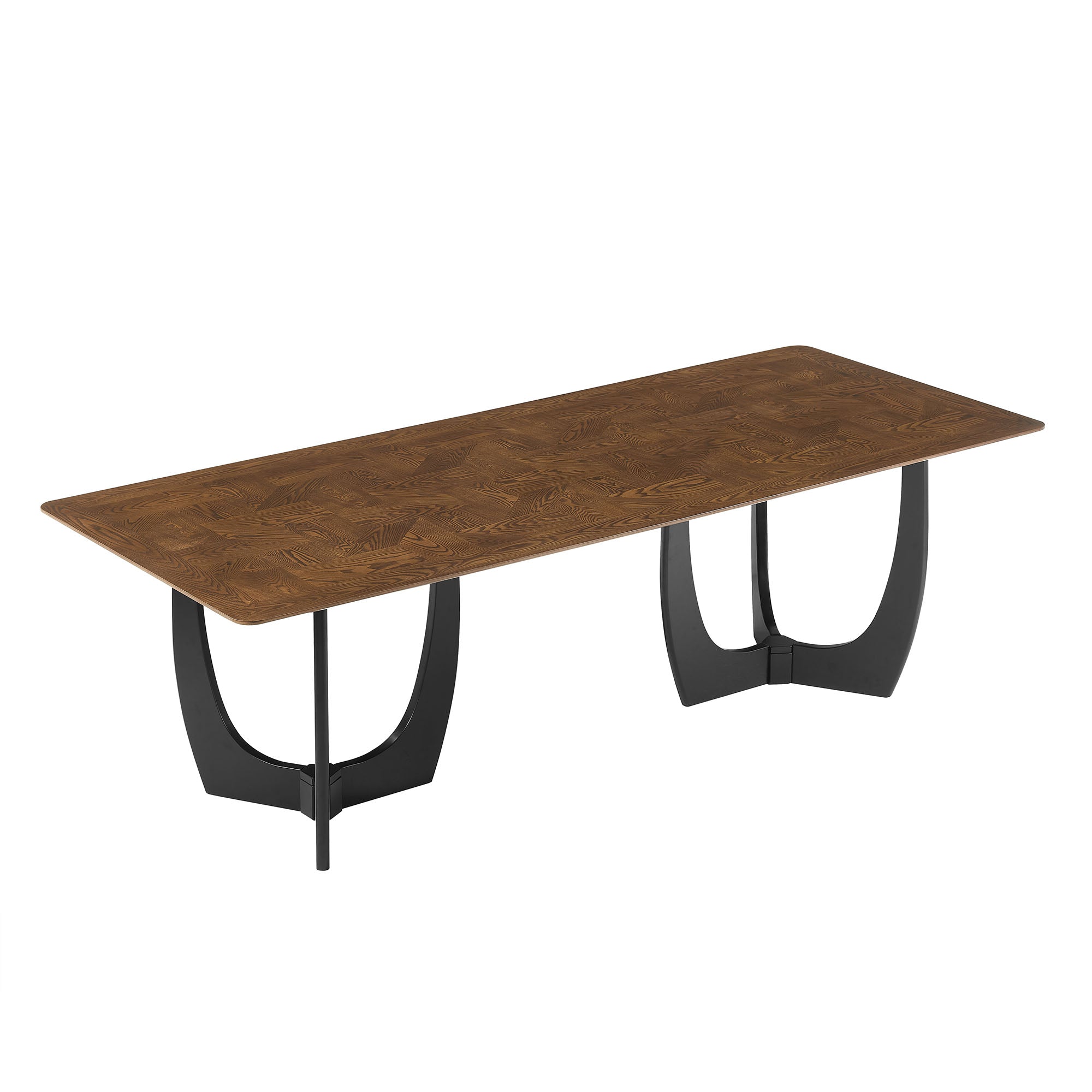 Ash Rectangular Dining Table – Angled Wood Grain Top 94" Denmark Home