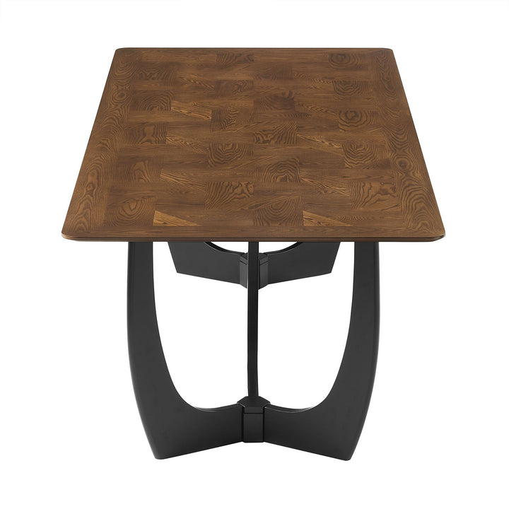 Ash Rectangular Dining Table – Angled Wood Grain Top 94" Denmark Home
