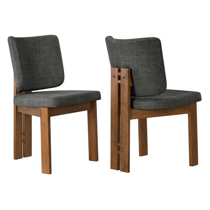 Fort Upholstered Dining Chairs - Charcoal Denmark Home