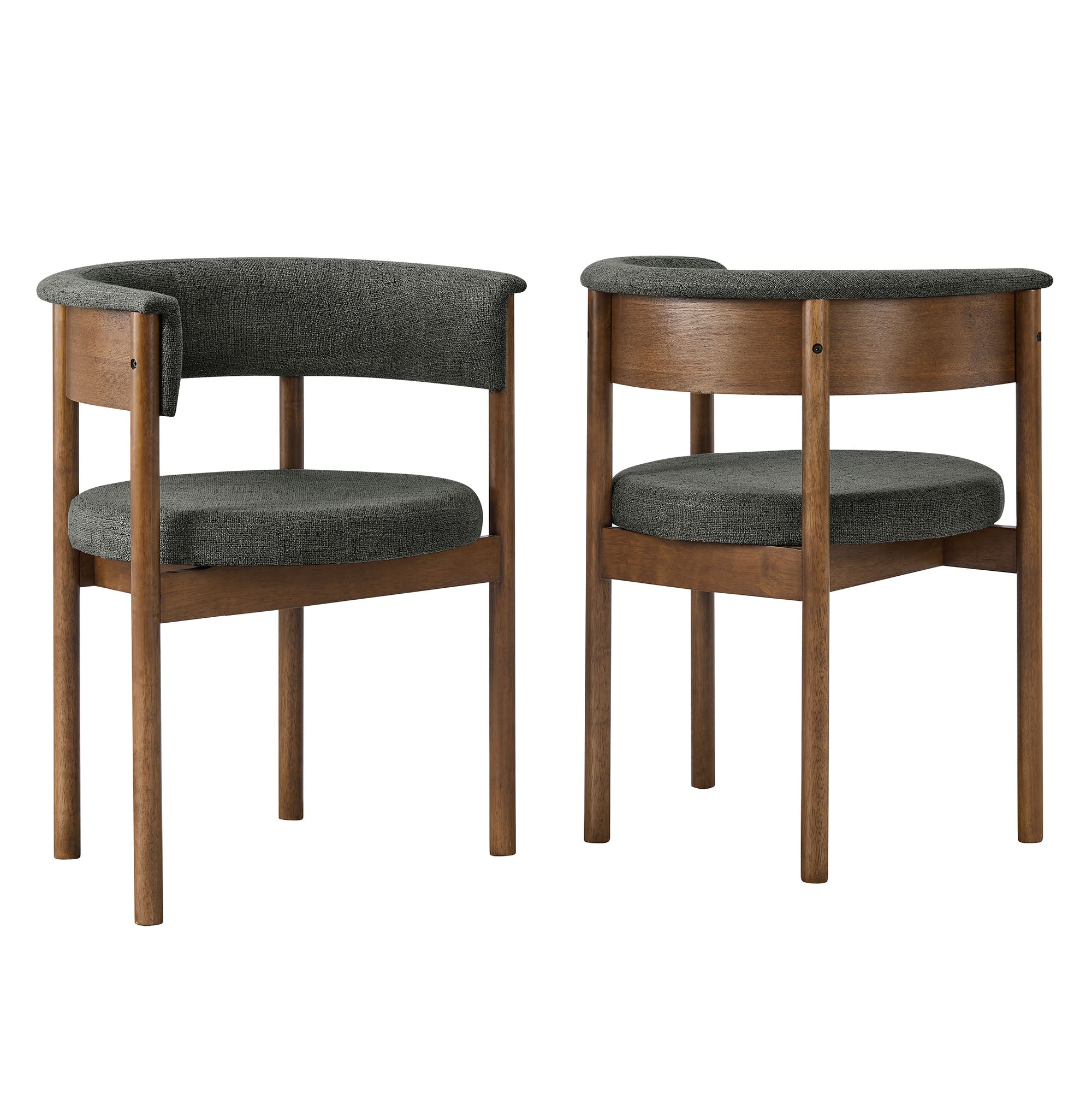 Brace Curved Dining Chairs  - Taupe (Copy) Denmark Home