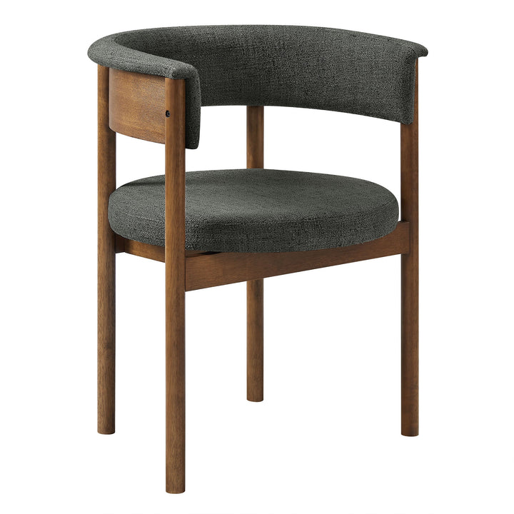Brace Curved Dining Chairs  - Charcoal Denmark Home