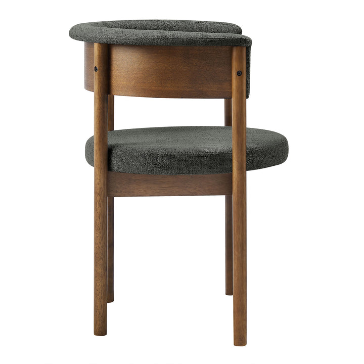 Brace Curved Dining Chairs  - Charcoal Denmark Home