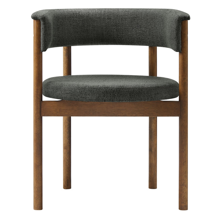 Brace Curved Dining Chairs  - Charcoal Denmark Home