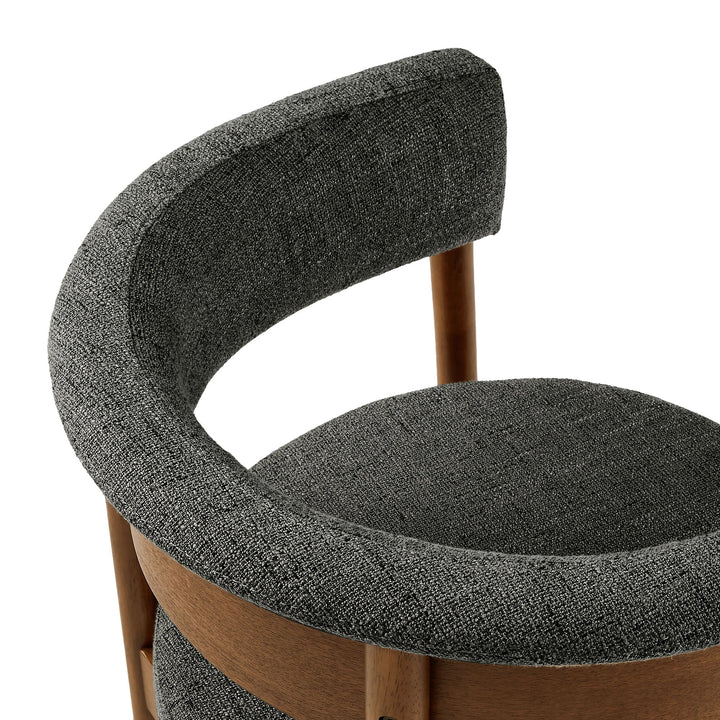 Brace Curved Dining Chairs  - Charcoal Denmark Home
