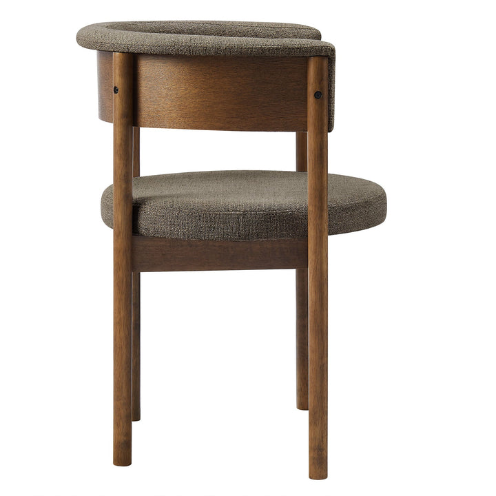 Brace Curved Dining Chairs  - Taupe Denmark Home