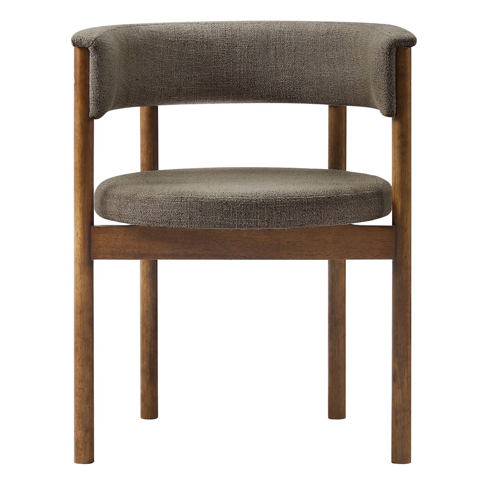 Brace Curved Dining Chairs  - Taupe Denmark Home