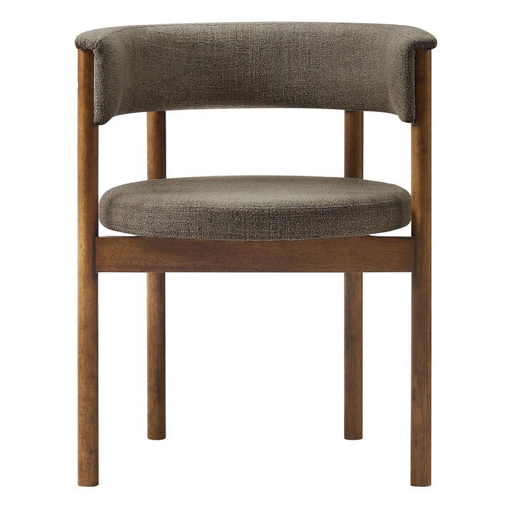 Brace Curved Dining Chairs  - Taupe Denmark Home