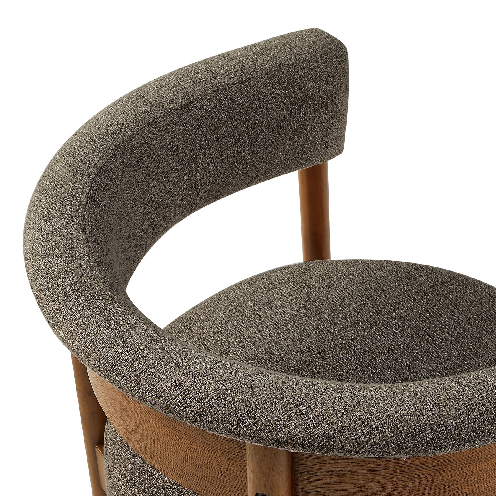 Brace Curved Dining Chairs  - Taupe Denmark Home