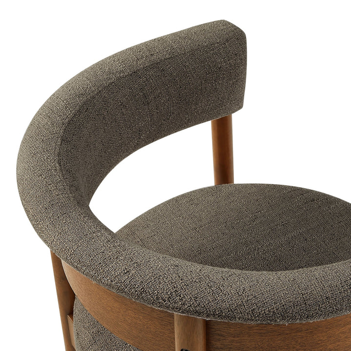 Brace Curved Dining Chairs  - Taupe Denmark Home