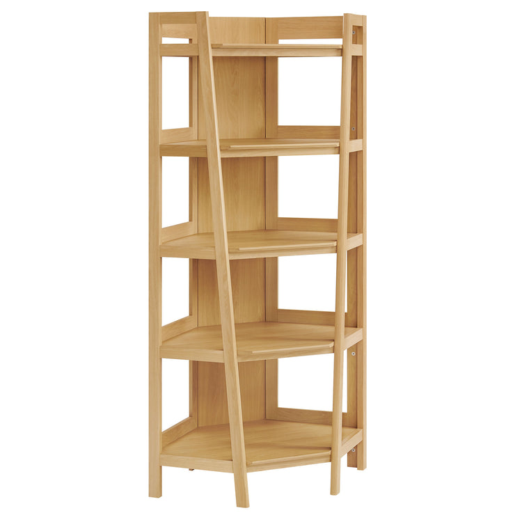 Teak Corner Bookshelf - Oak Denmark Home