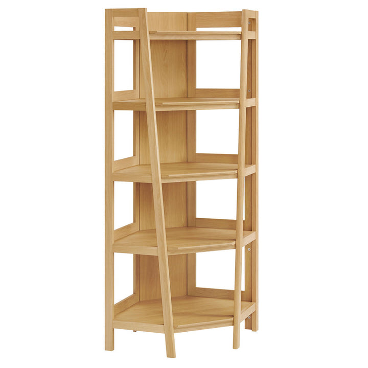Teak Corner Bookshelf - Oak Denmark Home