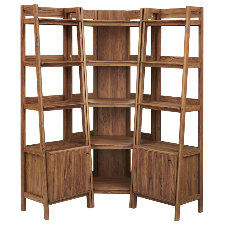 Teak Corner Bookcase Set  - Oak (Copy) Denmark Home