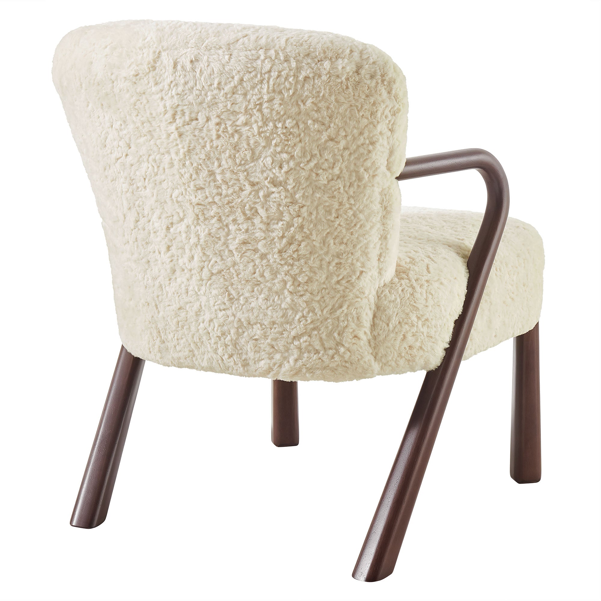 Pier Faux Shearling Accent Chair – Ecru Denmark Home