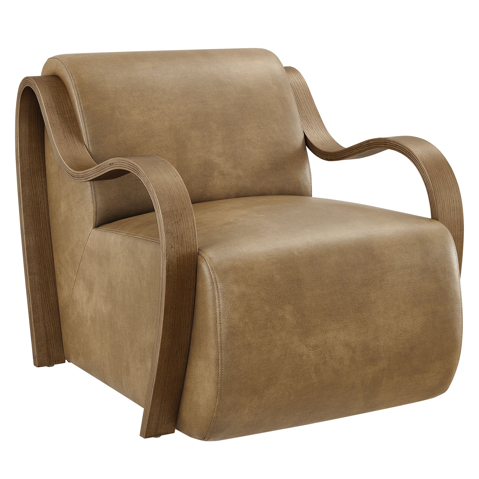 Arvion Vegan Leather Accent Chair – Toast Denmark Home