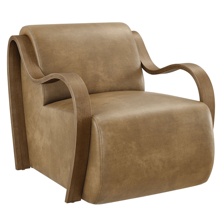 Arvion Vegan Leather Accent Chair – Toast Denmark Home