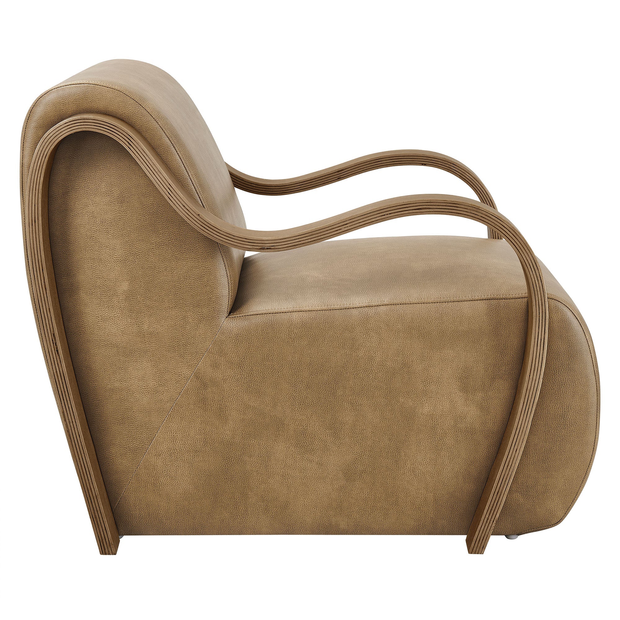 Arvion Vegan Leather Accent Chair – Toast Denmark Home
