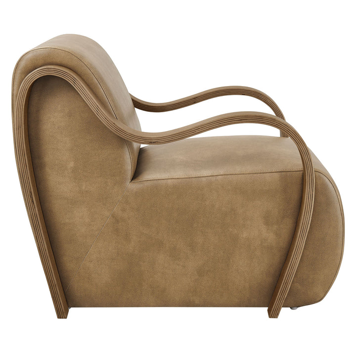 Arvion Vegan Leather Accent Chair – Toast Denmark Home