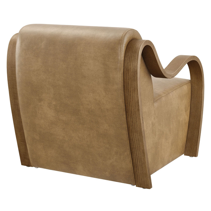 Arvion Vegan Leather Accent Chair – Toast Denmark Home