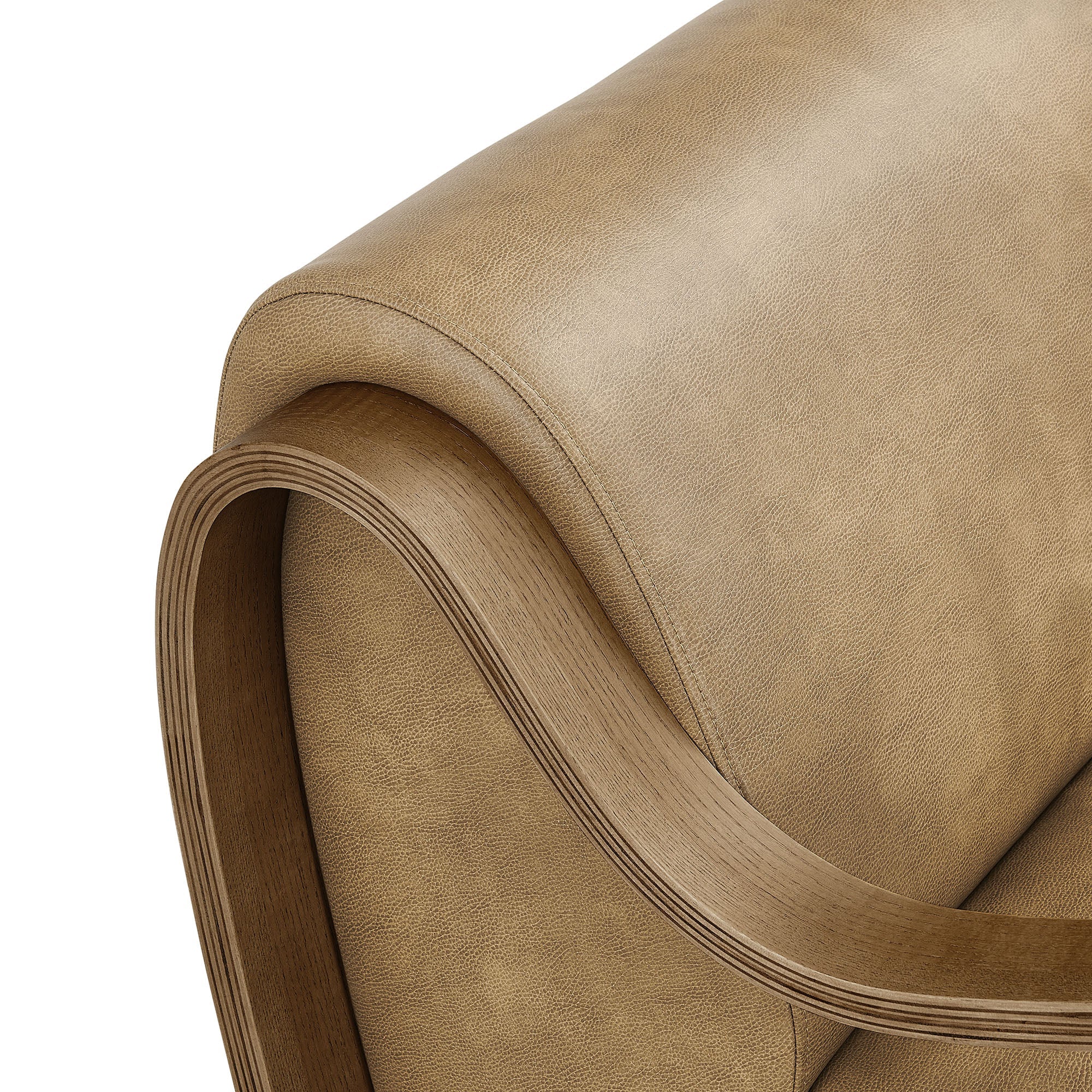 Arvion Vegan Leather Accent Chair – Toast Denmark Home