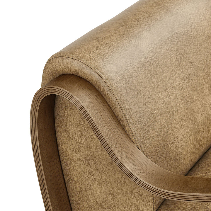 Arvion Vegan Leather Accent Chair – Toast Denmark Home