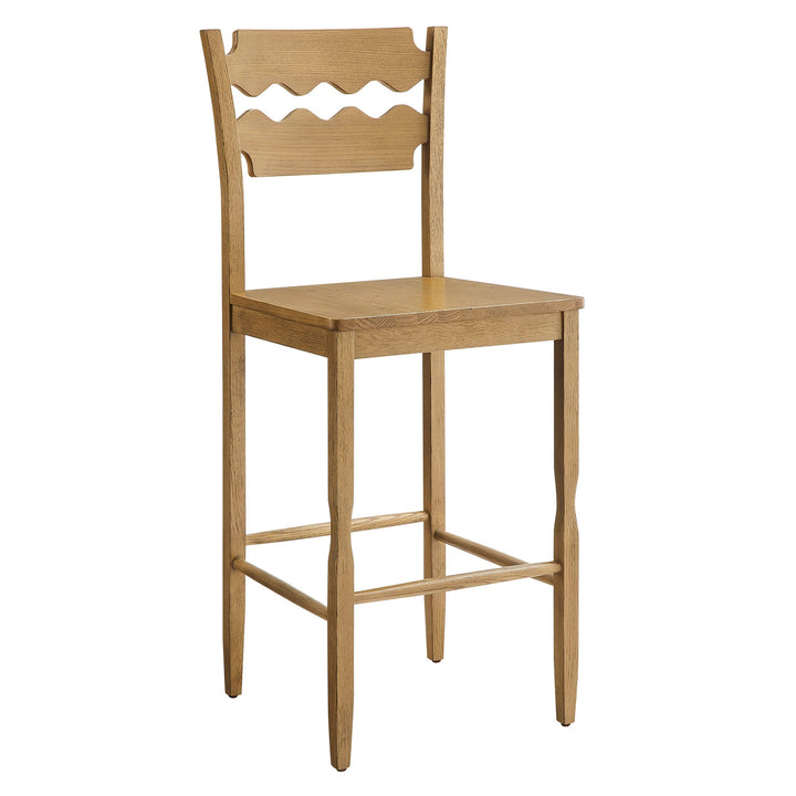 Kne Bar Stool - Weathered Oak Denmark Home