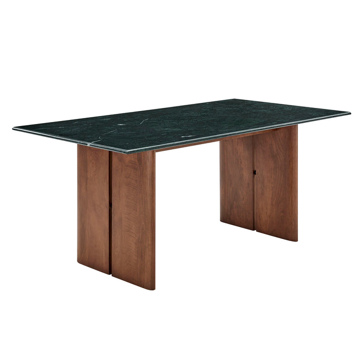 Arca 72 Inch Marble Dining Table - Walnut Green Marble (Copy) Denmark Home