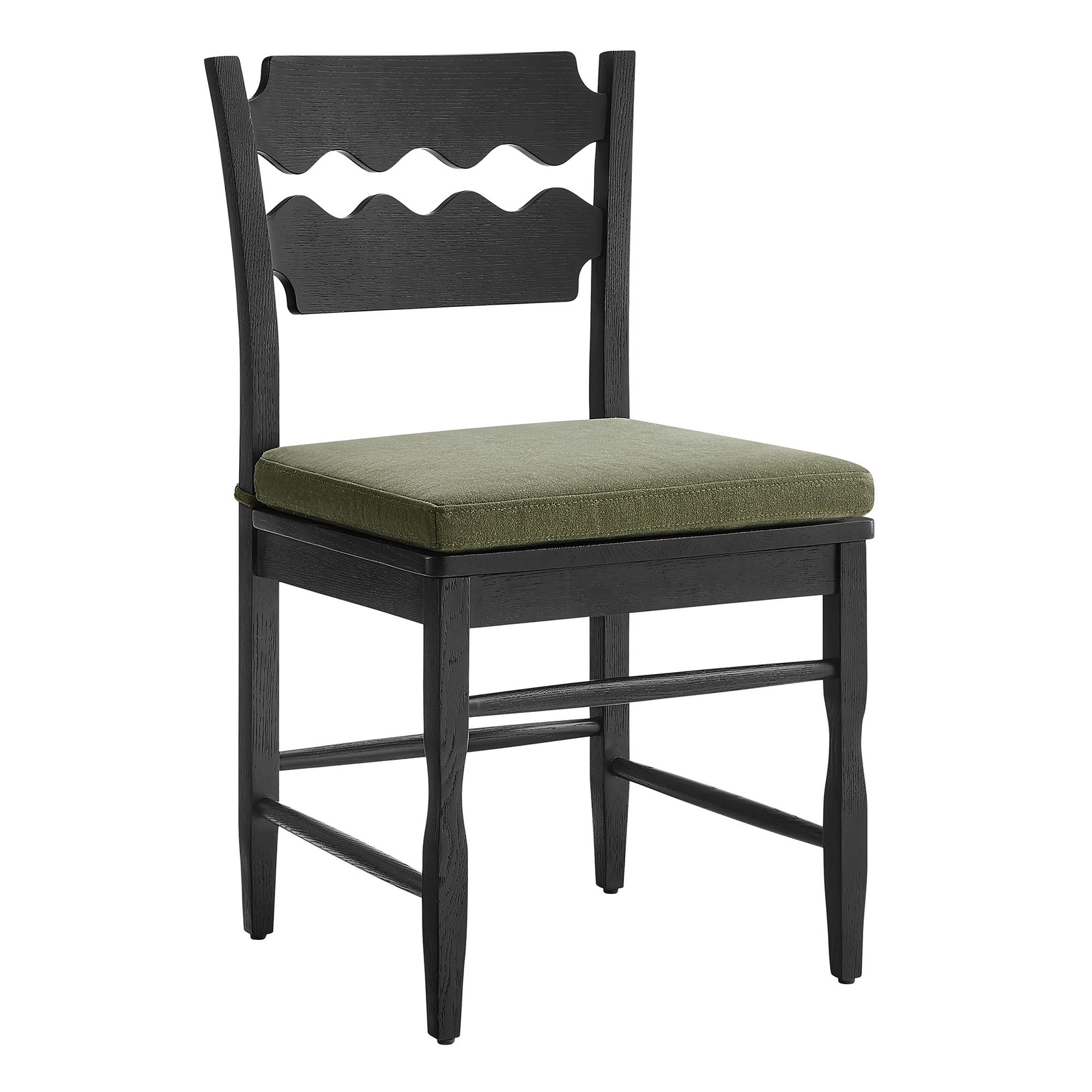 Kne Solid Oak Dining Chair - Black Linen (Copy) Denmark Home