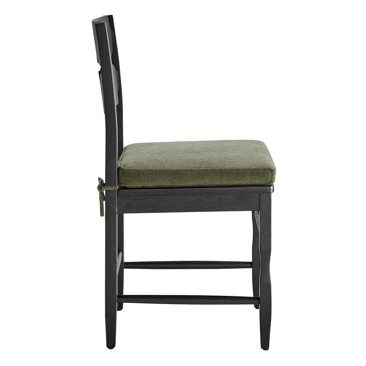 Kne Solid Oak Dining Chair - Black Sage Denmark Home