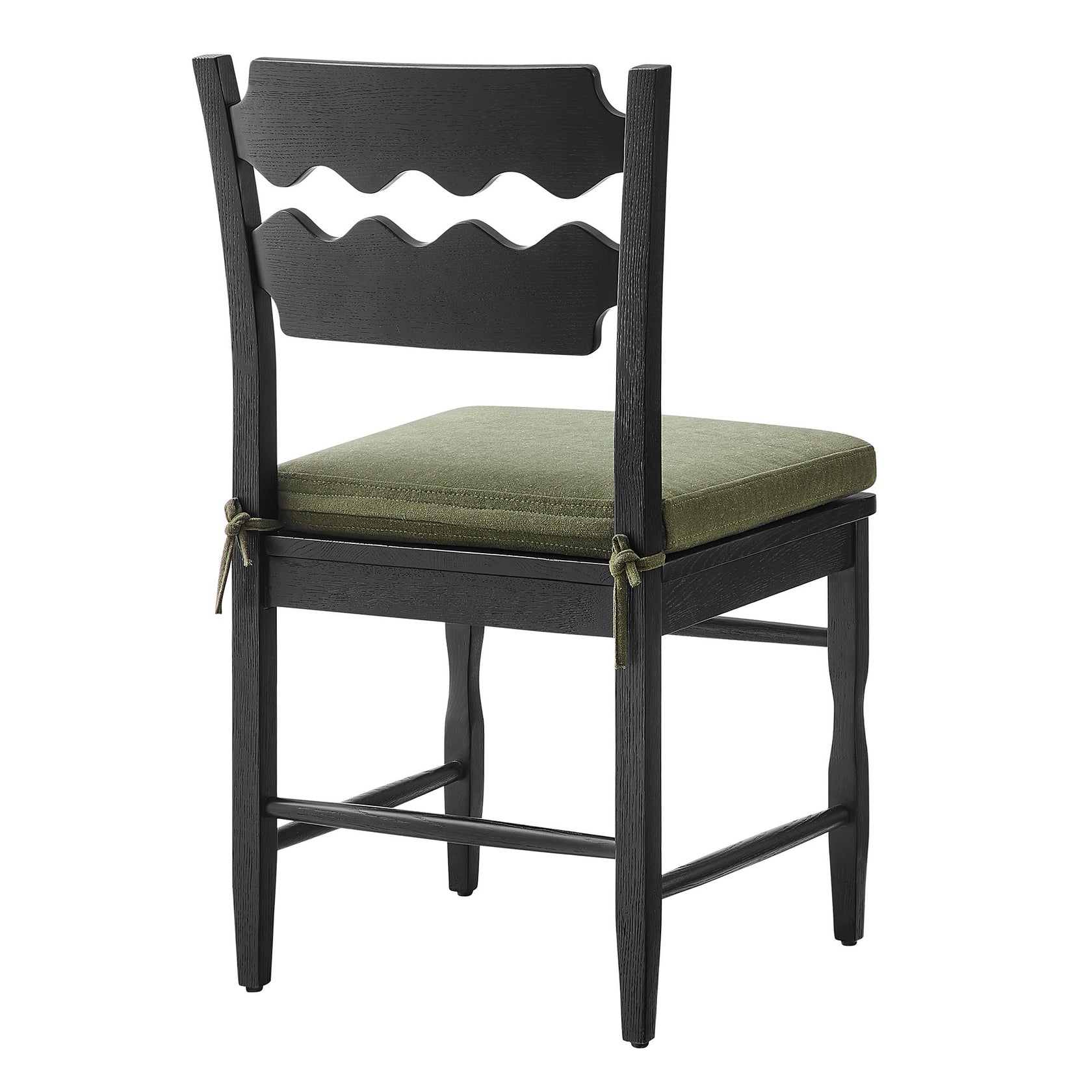 Kne Solid Oak Dining Chair - Black Sage Denmark Home
