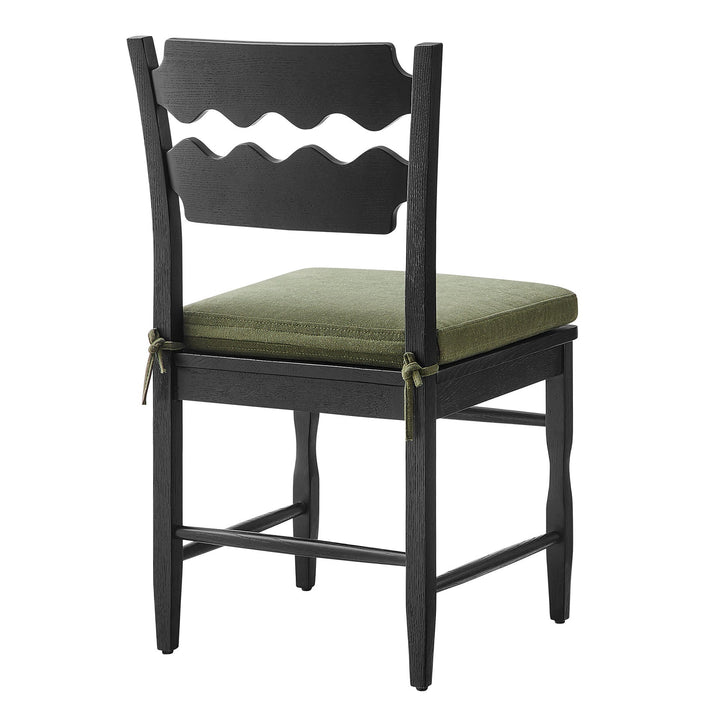 Kne Solid Oak Dining Chair - Black Sage Denmark Home