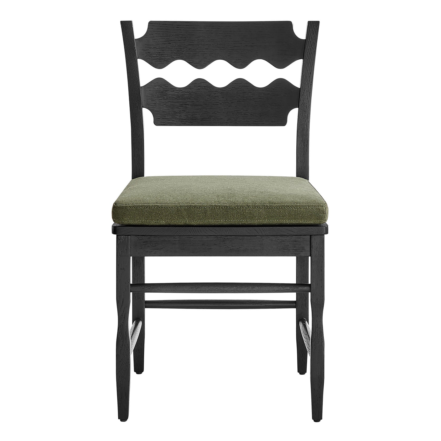 Kne Solid Oak Dining Chair - Black Sage Denmark Home