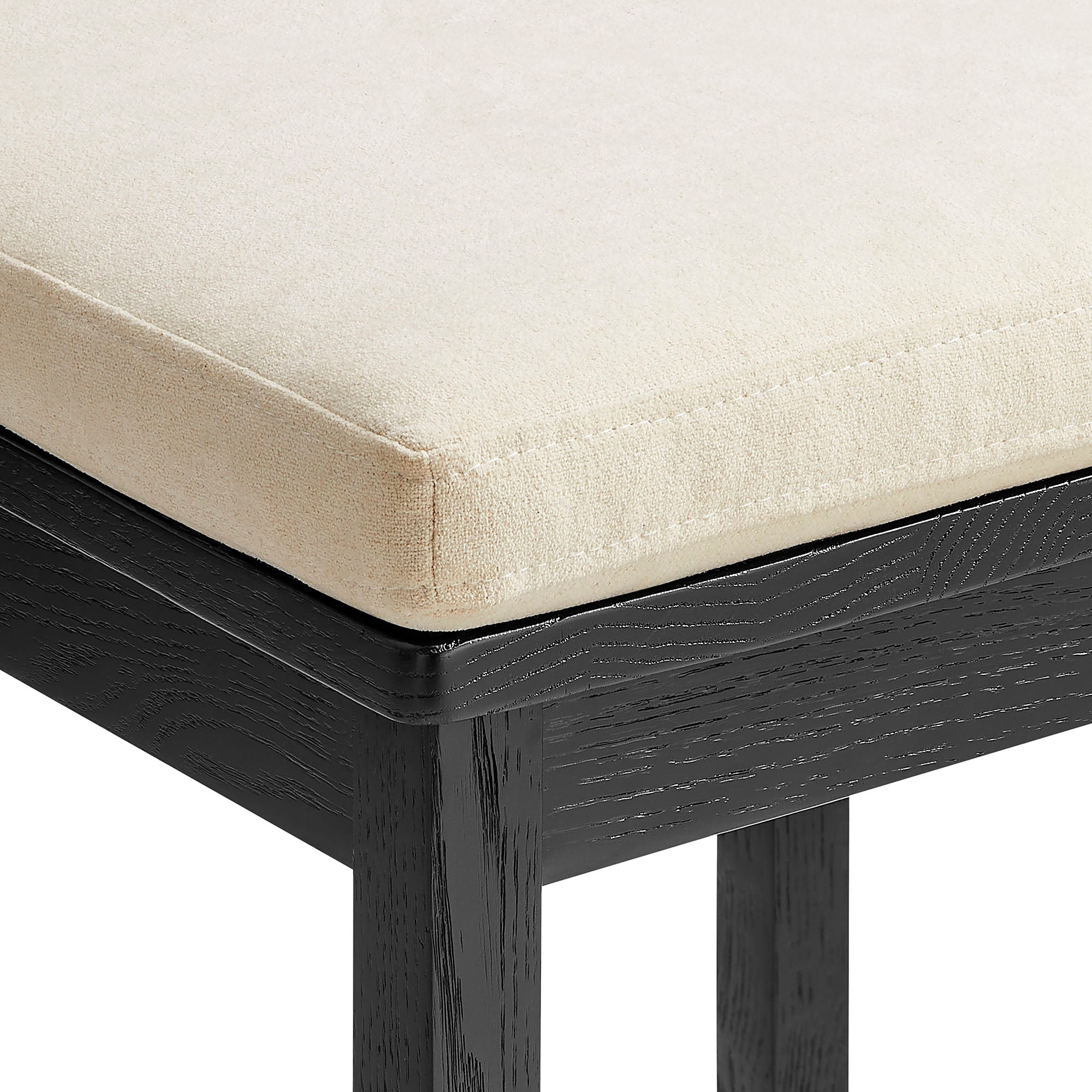 Kne Counter Stool - Black Linen Denmark Home